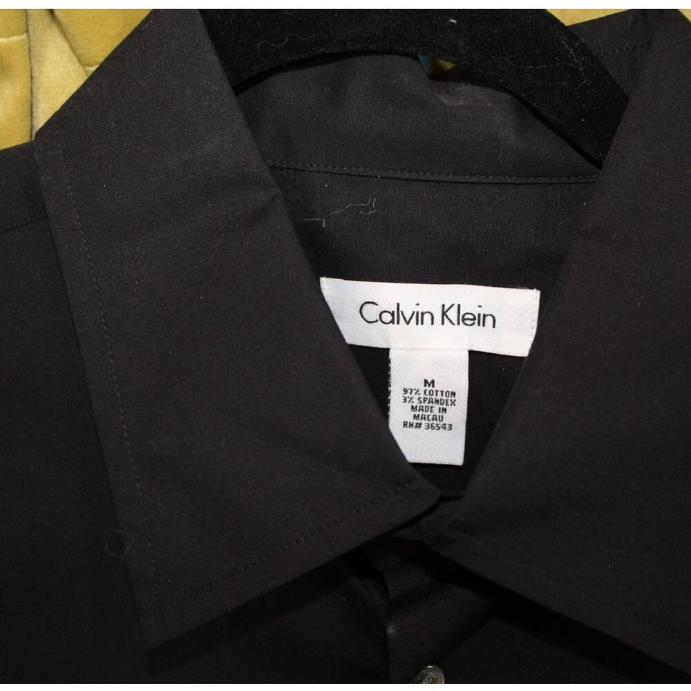 Calvin Klein Medium Black Mens Button Up